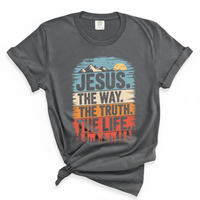 Load image into Gallery viewer, Jesus The Way The Truth The Life - Comfort Colors Tee