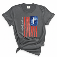Load image into Gallery viewer, 250 Years Of Gods Grace On America - Patriotic Comfort Colors Women's Tee