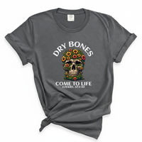 Load image into Gallery viewer, Dry Bones Come To Life - Floral Skull Christian Shirt