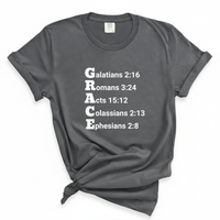 Load image into Gallery viewer, Grace Bible Verse Shirt - Christian Comfort Colors Tee