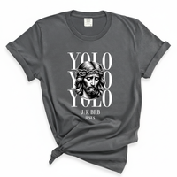 Load image into Gallery viewer, YOLO J/K BRB Jesus - Comfort Colors Tee