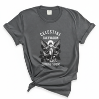 Load image into Gallery viewer, Celestial Tax Evasion Angel Shirt - Comfort Colors Tee