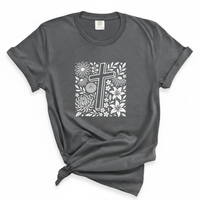 Load image into Gallery viewer, Wildflower Cross Christian Floral Tee