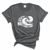 Load image into Gallery viewer, Even The Winds And Waves Obey Him - Comfort Colors Tee