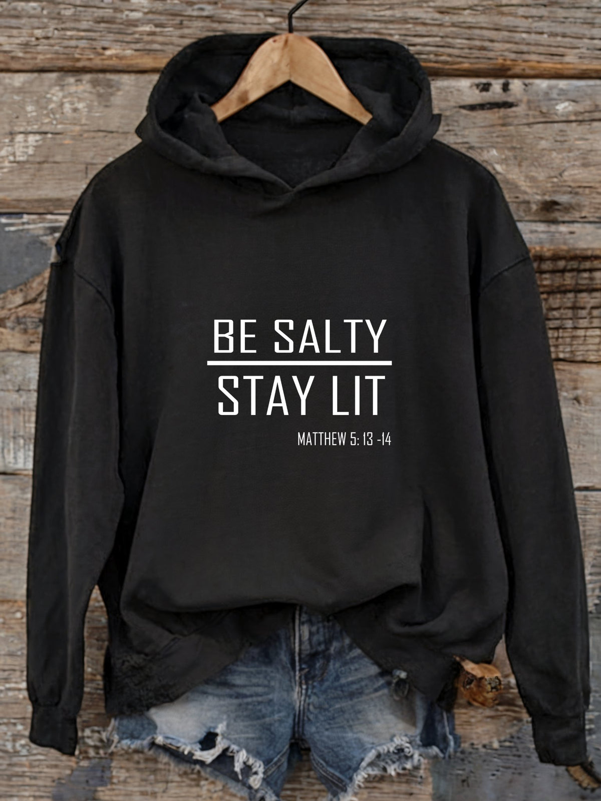 Be Salty - Stay Lit Trendy Unisex Hoodie