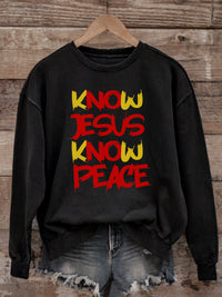 Load image into Gallery viewer, No Jesus, No Peace - Christian Sweatshirt
