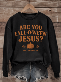 Load image into Gallery viewer, Are You Fall-O-Ween Jesus Shirt | Christian Pumpkin Fall Halloween Scripture Tee
