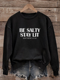Load image into Gallery viewer, Be Salty Stay Lit  - Matthew 5:13-16 Light and Dark Style
