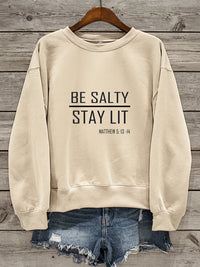 Load image into Gallery viewer, Be Salty Stay Lit - Christian Sweatshirt
