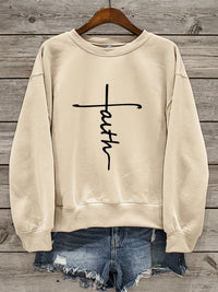Load image into Gallery viewer, Cross Faith Women&#39;s Sweatshirt
