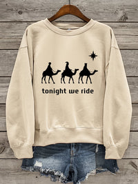 Load image into Gallery viewer, Tonight We Ride - 3 Wise Men - Funny Christian Sweatshirt
