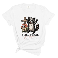 Load image into Gallery viewer, Still Feral Just Forgiven - Comfort Colors Tee