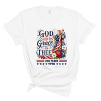 Load image into Gallery viewer, God Shed His Grace On Thee - Patriotic Comfort Colors Women's Tee