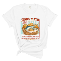 Load image into Gallery viewer, God's Math Loaves and Fish - Comfort Colors Tee