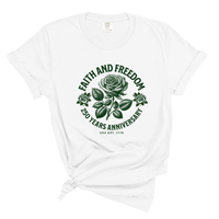Load image into Gallery viewer, Faith And Freedom - Patriotic Comfort Colors Women's Tee
