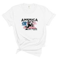 Load image into Gallery viewer, USA Cowboy Shirt- Fourth Of July Comfort Colors Tee