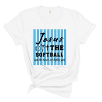 Load image into Gallery viewer, Jesus Softball Shirt - Comfort Colors Tee