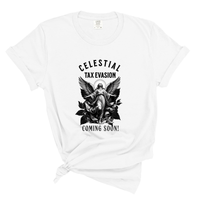 Load image into Gallery viewer, Celestial Tax Evasion Angel Shirt - Comfort Colors Tee
