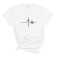 Load image into Gallery viewer, Cross Heartbeat Shirt - Life with Jesus Tee