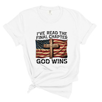 Load image into Gallery viewer, Patriotic Christian Shirt God Wins - Comfort Colors Tee