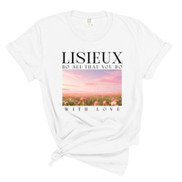 Load image into Gallery viewer, Lisieux Do All That You Do With Love - Catholic Comfort Colors Women's Tee