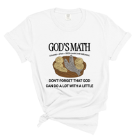 Load image into Gallery viewer, Gods Math Loaves and Fish - Comfort Colors Tee