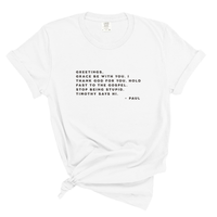 Load image into Gallery viewer, Grace Be With You Shirt Paul Letter - Funny Christian Shirt