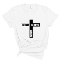Load image into Gallery viewer, The Way The Truth The Life Jesus Shirt - Christian Cross T Shirt