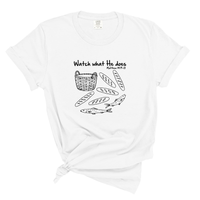 Load image into Gallery viewer, Watch What He Does Tee - Christian Miracle Shirt Five Loaves Two Fish