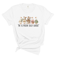 Load image into Gallery viewer, He Is Risen Silly Goose - Funny Christian Easter Comfort Colors Tee
