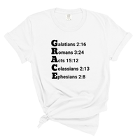 Load image into Gallery viewer, Grace Bible Verse Shirt - Christian Comfort Colors Tee