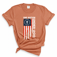 Load image into Gallery viewer, One Nation Under God - Patriotic Christian Comfort Colors Tee