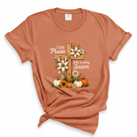 Load image into Gallery viewer, I Will Praise Him in Every Season Shirt - Autumn Fall Shirt