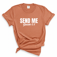 Load image into Gallery viewer, Send Me Isaiah 6:8 - Comfort Colors Tee