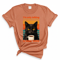 Load image into Gallery viewer, I'm Only Talking To Jesus Today - Cat Lover Comfort Colors Tee