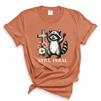 Load image into Gallery viewer, Still Feral Just Forgiven - Comfort Colors Tee