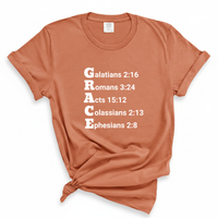 Load image into Gallery viewer, Grace Bible Verse Shirt - Christian Comfort Colors Tee