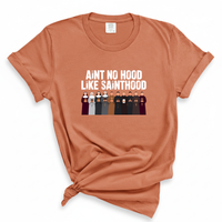 Load image into Gallery viewer, Ain't No Hood Like Sainthood Tee - Catholic Sainthood Shirt