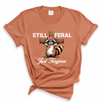 Load image into Gallery viewer, Still Feral Just Forgiven - Comfort Colors Tee