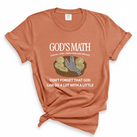 Load image into Gallery viewer, Gods Math Loaves and Fish - Comfort Colors Tee