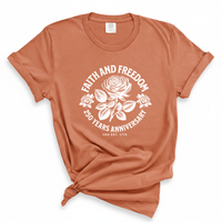 Load image into Gallery viewer, Faith And Freedom - Patriotic Comfort Colors Women's Tee