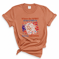 Load image into Gallery viewer, Where The Spirit Of The Lord Is There Is Freedom - Christian Patriotic Shirt