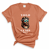 Load image into Gallery viewer, YOLO J/K BRB Jesus - Comfort Colors Tee