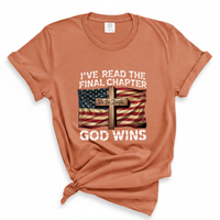 Load image into Gallery viewer, Patriotic Christian Shirt God Wins - Comfort Colors Tee