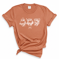 Load image into Gallery viewer, Jesus Mary Joseph Three Hearts - Catholic Comfort Colors Tee
