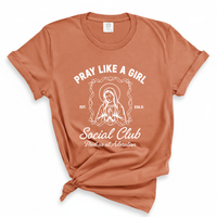 Load image into Gallery viewer, Pray Like a Girl Shirt - Catholic Women's Tee