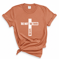 Load image into Gallery viewer, The Way The Truth The Life Jesus Shirt - Christian Cross T Shirt