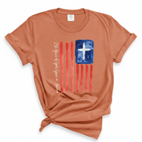 Load image into Gallery viewer, 250 Years Of Gods Grace On America - Patriotic Comfort Colors Women's Tee