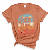 Load image into Gallery viewer, Jesus The Way The Truth The Life - Comfort Colors Tee