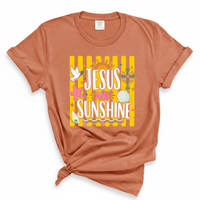 Load image into Gallery viewer, Jesus and Sunshine - Comfort Colors Tee